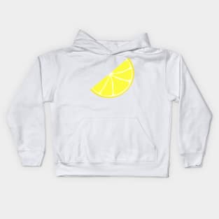 Lemon Wedge (white background) Kids Hoodie